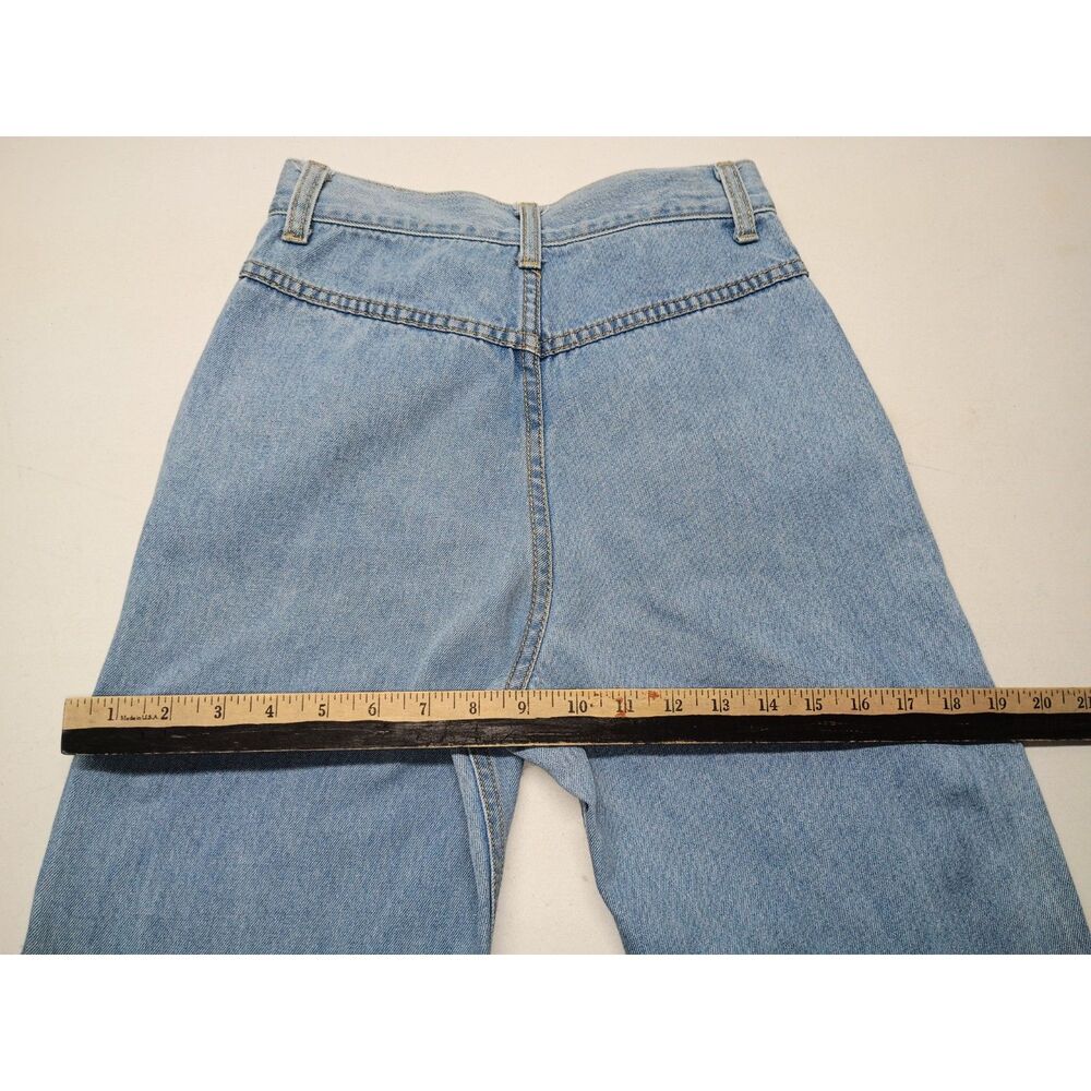 Y2K Mickey Unlimited Denim Jeans Junior Sz 3 Disney High Waist Tapered - Picture 14 of 15